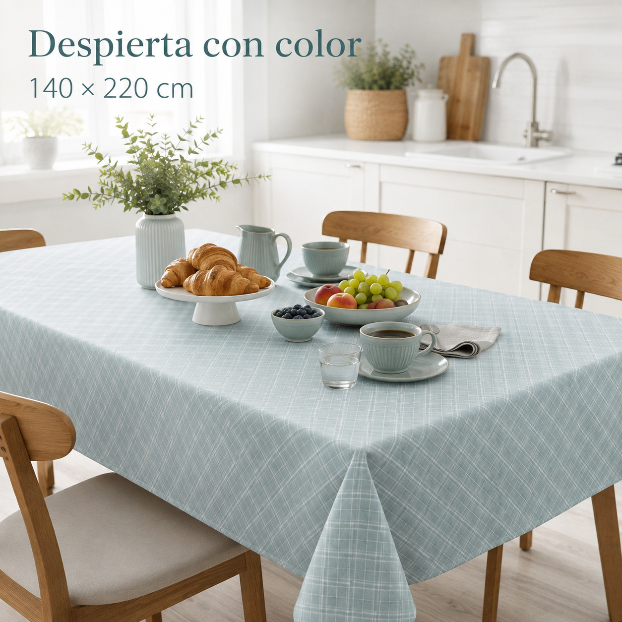 Mantel Celeste en Desayuno