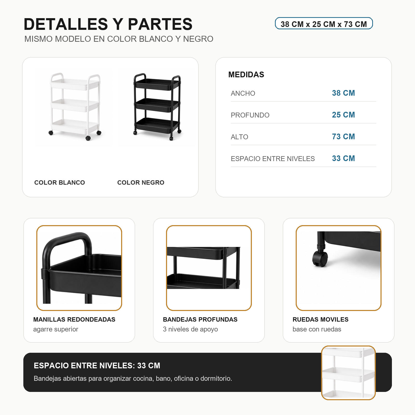 Dimensiones Organizador ARMONIA