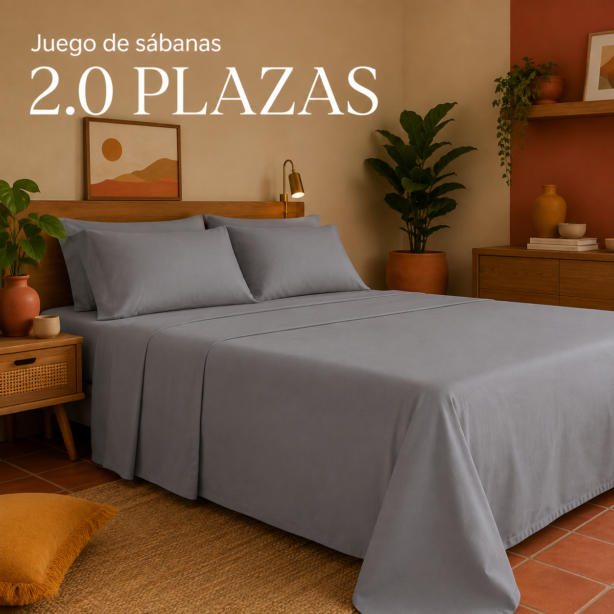 Presentación de Juego de Sábanas 2 Plazas