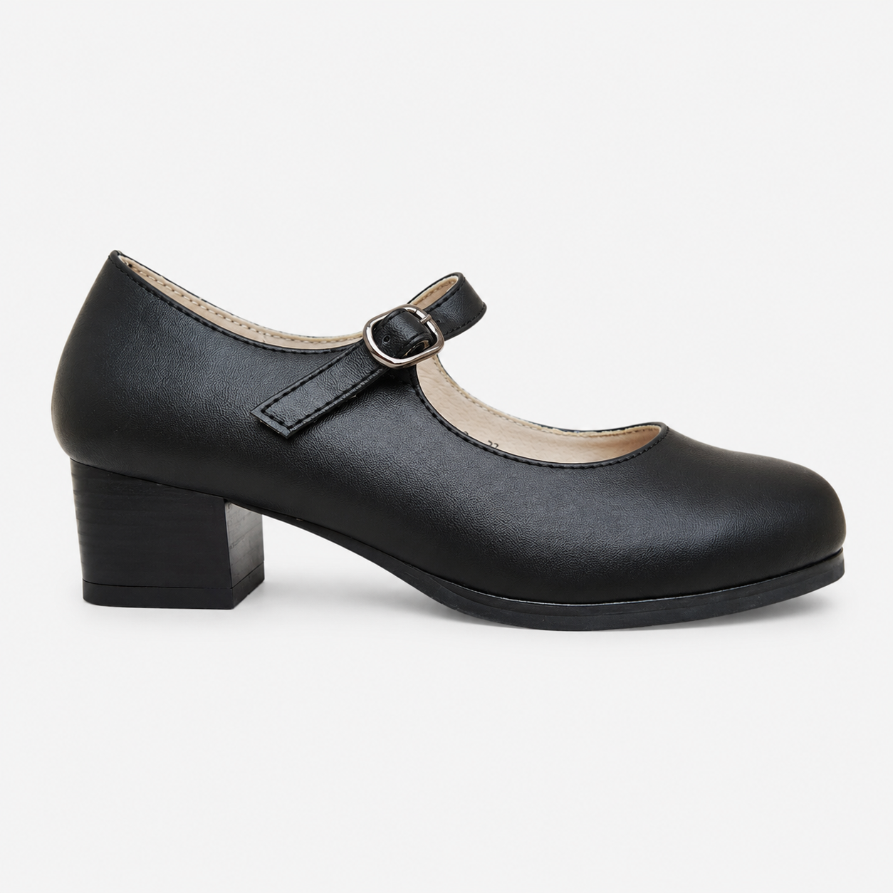 Zapato Mujer Cueca Negro Tradicional Detalle
