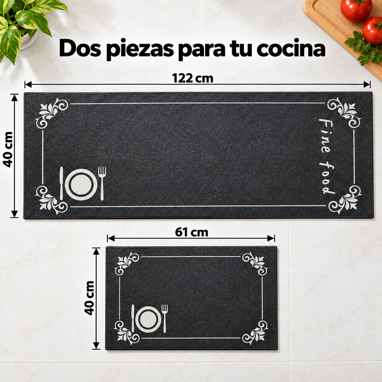 Medidas de las alfombras de cocina