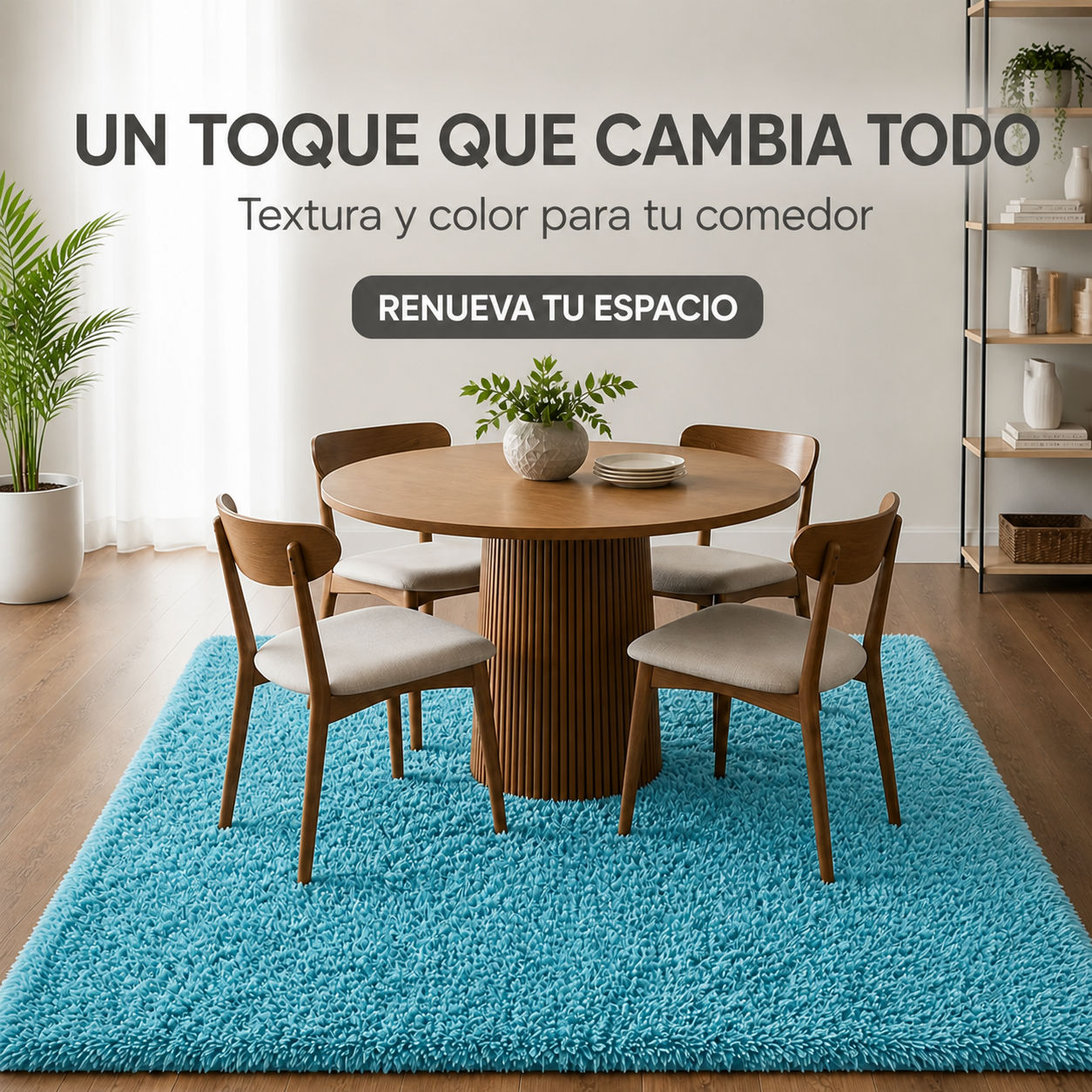 Ambiente Alfombra Shaggy Calipso
