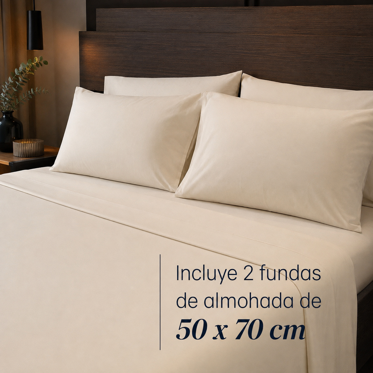 Detalle Sábanas Signature Crema