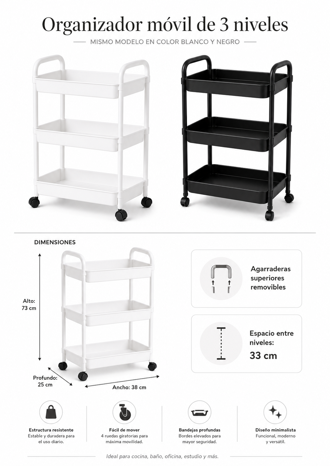 Organizador de 3 Niveles ARMONIA