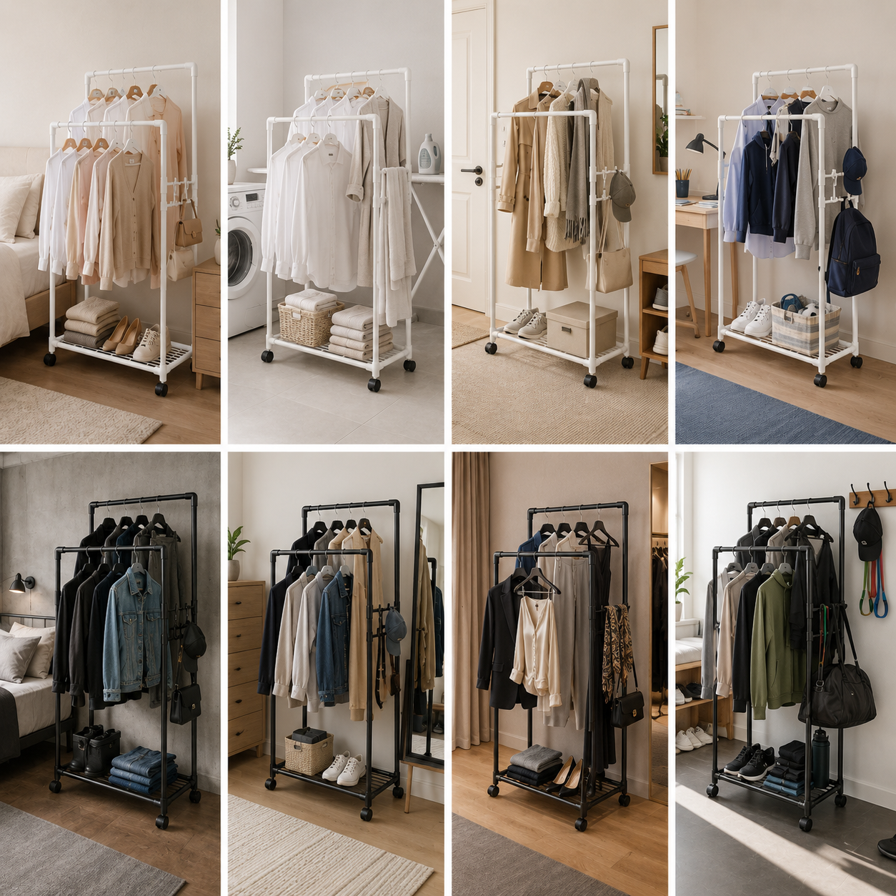 Colgador de Ropa Armonia Blanco