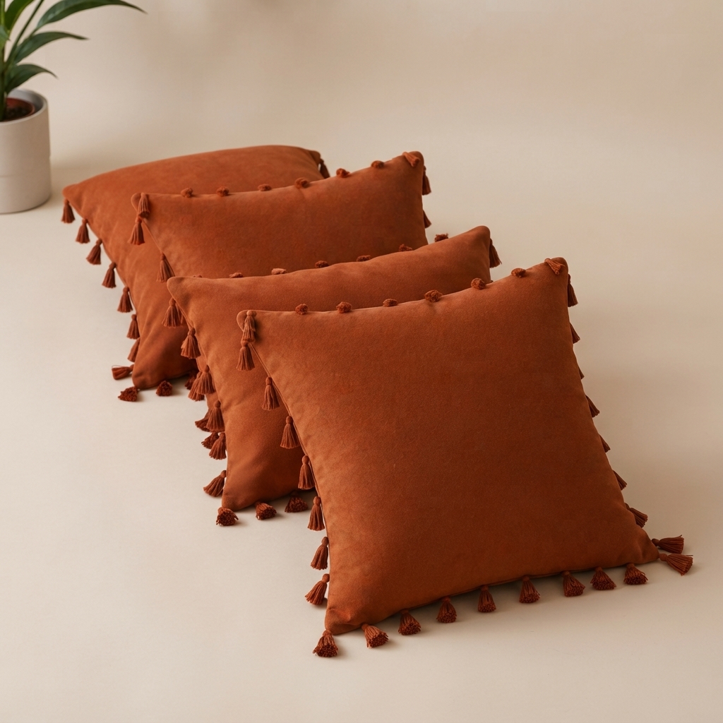 Fundas de Cojín Decorativas Café